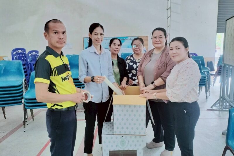 รับอุปกรณ์การเลือกตั้ง นายกเทศมนตรีตำบลกุดชุมพัฒนาและสมาชิกสภาเทศบาลตำบลกุดชุมพัฒนา (กรณีดำรงตำแหน่ง ครบวาระ)