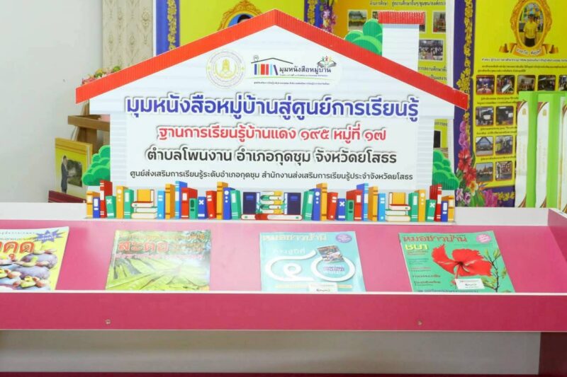 วันจันทร์ ที่ 11 พฤษภาคม 2569⏰เวลา 13.30 น.🌼ศูนย์ส่งเสริมการเรียนรู้ระดับอำเภอกุดชุม นำโดย👩‍💼นางสาวียะ พันธุ์ฤทธิ์ ผู้อำนวยการศูนย์ส่งเสริมการเรียนรู้ระดับอำเภอกุดชุมพร้อมด้วยบุคลากร สกร.ระดับอำเภอกุดชุม👉จัดพิธีร่วมลงนามความร่วมมือ (MOU) โครงการยกระดับมุมหนังสือหมู่บ้านสู่ศูนย์กลางการเรียนรู้ชุมชน ประจำปีงบประมาณ 2569และร่วมวางแผนจัดกิจกรรมส่งเสริมการอ่าน👉 โดยได้รับเกียรติจาก ผู้นำชุมชน,ผู้รับผิดชอบสถานที่,อาสาสมัครส่งเสริมการอ่านทั้ง 3 แห่ง คือ 1.มุมหนังสือหมู่บ้าน บ้านแดง ตำบลโพนงาม อำเภอกุดชุม2.มุมหนังสือหมู่บ้าน บ้ายโคกสวาท ตำบลนาโส่ อำเภอกุดชุม3.มุมหนังสือหมู่บ้าน ศาลากลางบ้านเหล่าตำแย ตำบลเหล่าตำแย อำกุดชุม 💠ลงนามในพิธีMOU ในครั้งนี้🎯ณ ห้องสมุดประชาชนอำเภอกุดชุม ศูนย์ส่งเสริมการเรียนรู้ระดับอำเภอกุดชุม จังหวัดยโสธร