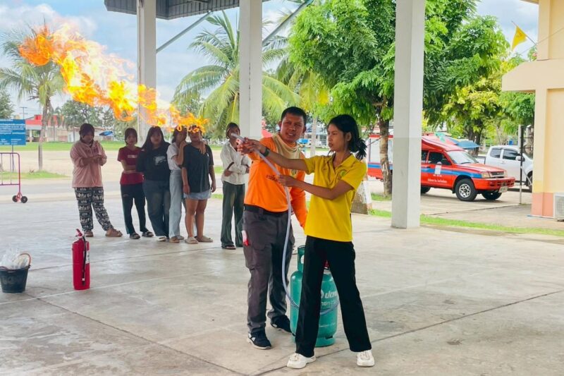 ครงการเรียนรู้การป้องกันและบรรเทาสาธารณภัย อัคคีภัย ในสถานศึกษา ประจำปี พ.ศ.2568