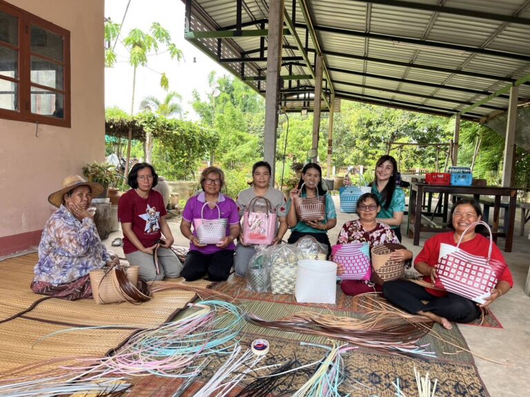 ศกร.ระดับตำบลดงเจริญ ดำเนินการจัดโครงการศูนย์ฝึกอาชีพชุมชน หลักสูตรอาชีพระยะสั้น (กลุ่มสนใจ) วิชาการสานตะกร้าพลาสติกลายขิด หลักสูตร 25 ชั่วโมง