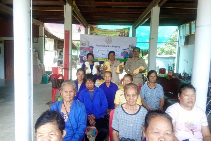 โครงการศูนย์ฝึกอาชีพชุมชนรูปแบบ 1อำเภอ1อาชีพ วิชาการทอผ้าพื้นเมือง จัดกิจกรรมระหว่างวันที่26พฤษภาคม-1มิถุนายน 2568