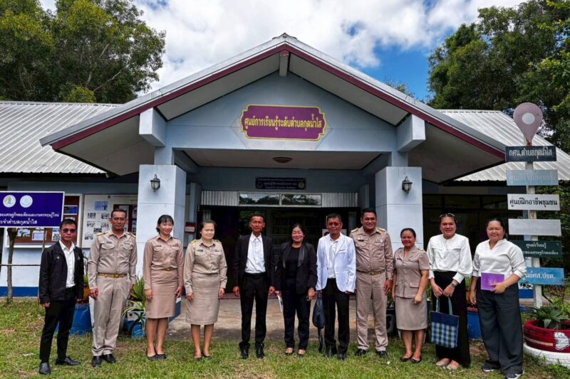 รับการนิเทศ ติดตามการดำเนินงานพัฒนาศูนย์การเรียนรู้ระดับตำบลให้เป็นศูนย์การเรียนรู้ตลอดชีวิต ศกร.ระดับตำบล ทั้ง 4 แห่