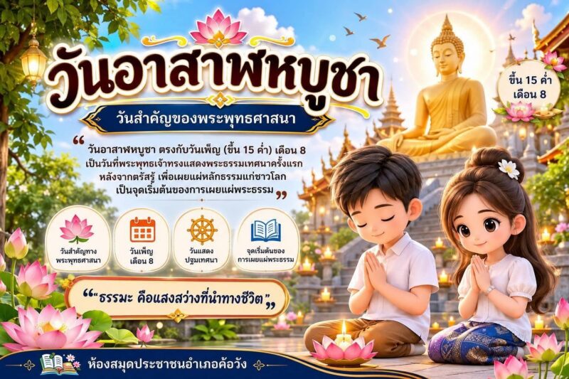 วันนอาสาฬหบูชา หรือวันขึ้น 15 ค่ำ เดือน 8