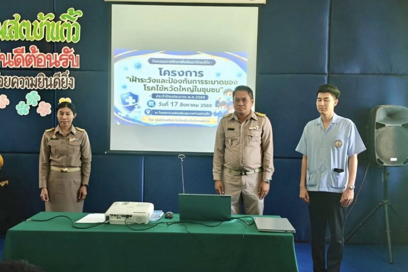 ดำเนินการจัดโครงการ”เฝ้าระวังและป้องกันการระบาดของโรคไข้หวัดใหญ่ในชุมชน” ประจำปีงบประมาณ พ.ศ.2569
