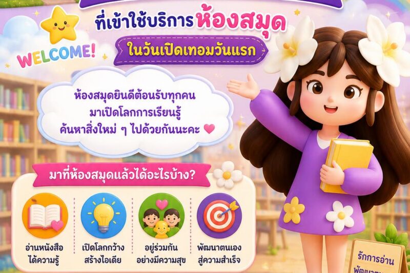 น้อง ”ลุมปุ๊ก“ ยินดีต้อนรับพี่ ๆ นักเรียน