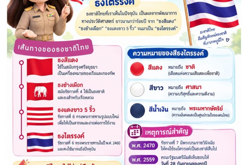 1 วัน 1 สาระ | 28 กันยายน วันพระราชทานธงชาติไทย