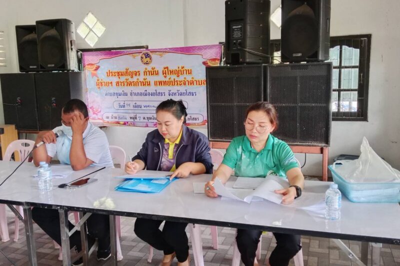 ประชุมผู้นำท้องที่ประจำตำบลขุมเงิน เดือน พฤษภาคม 2568
