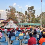 เข้าร่วมพิธีบายสีสู่ขวัญข้าว งาน “ประเพณีบุญคูนลาน ทานข้าวจี่ วิถีทรายมูล“ ประจำปี 2568