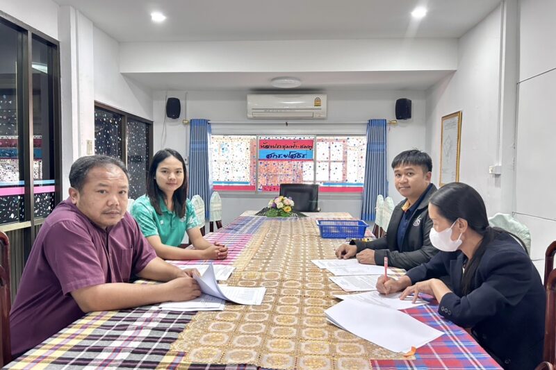 รับรายงานตัวจ้างเหมาบริการเอกชน เพื่อปฏิบัติงาน ณ สกร.ระดับอำเภอเลิงนกทา