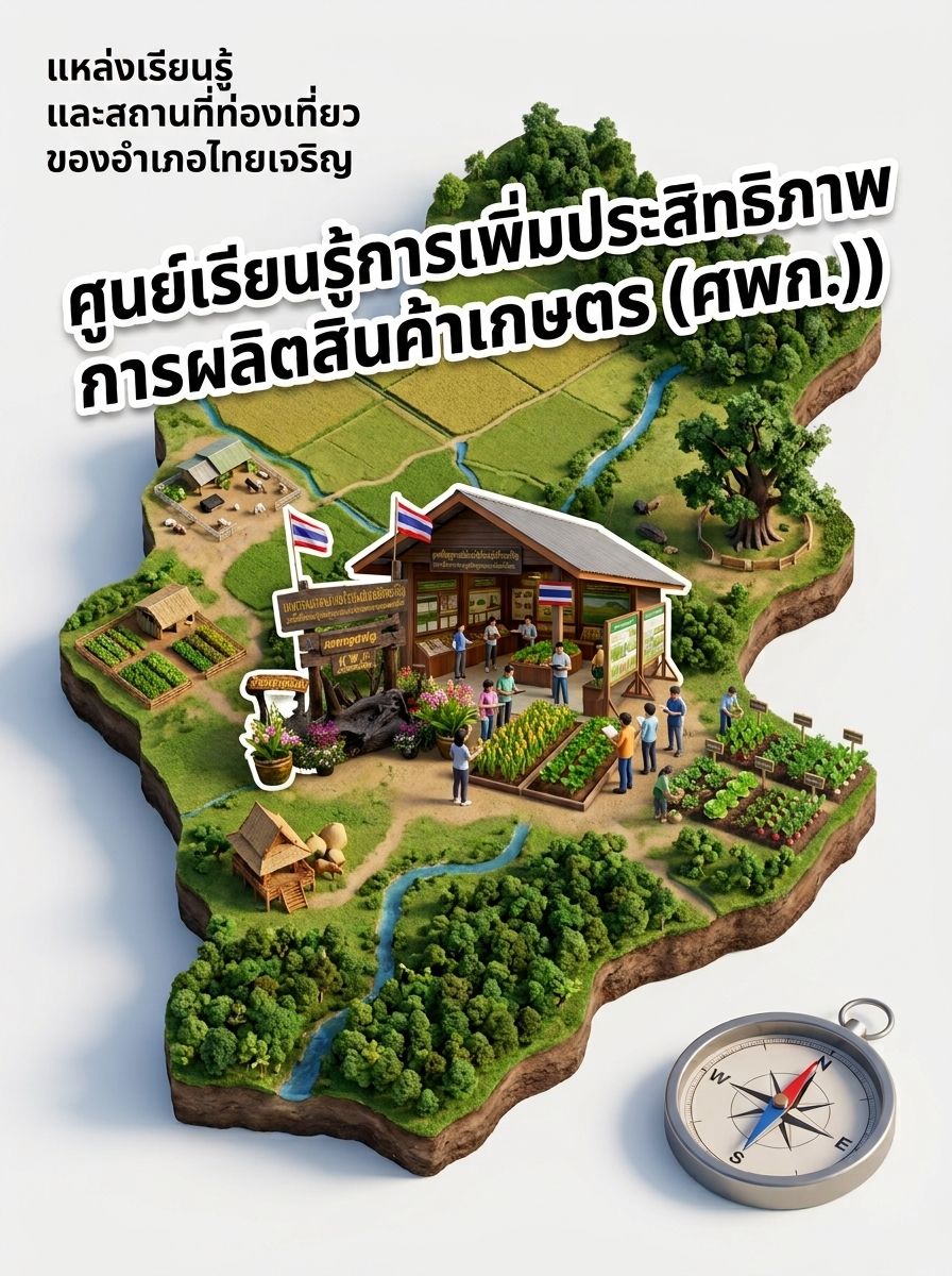 ศูนย์เรียนรู้การเพิ่มประสิทธิภาพการผลิตสินค้าเกษตร (ศพก.) อำเภอไทยเจริญ จังหวัดยโสธร